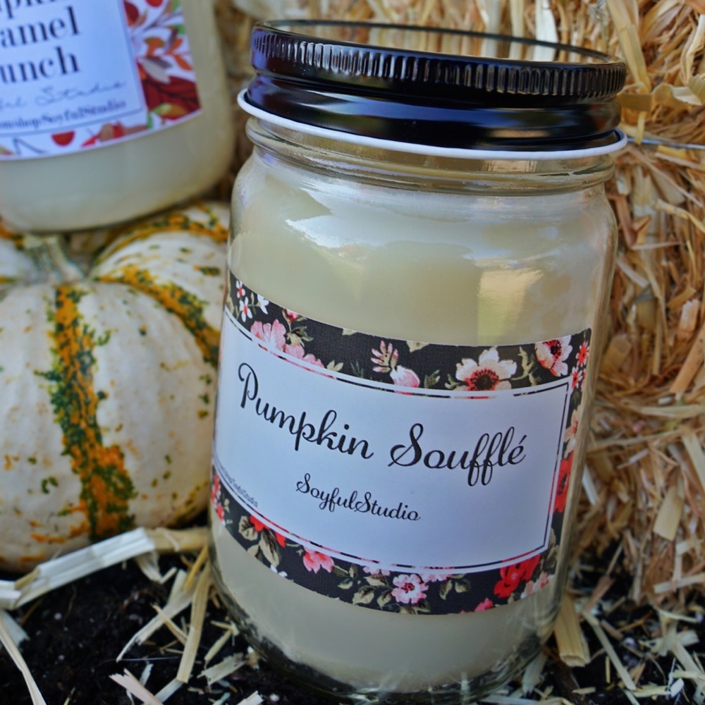 Pumpkin soufflé soy candle